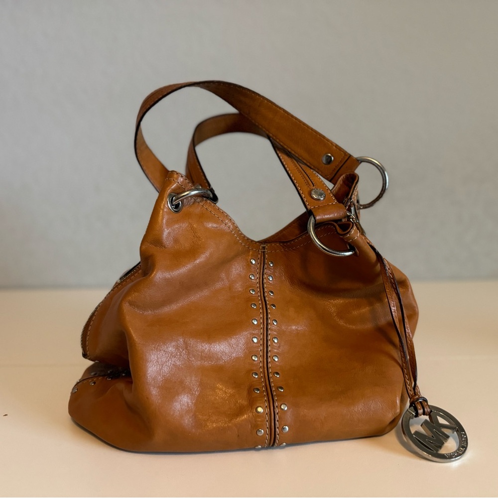 Michael Kors Astor Leather Hobo Shoulder Bag